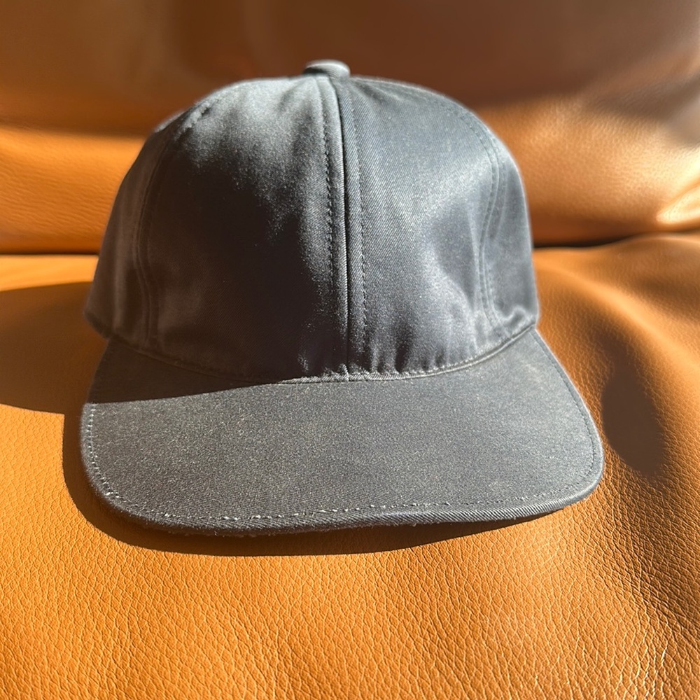 THOM BROWNE NAVY COTTON BASEBALL adjustable strap cap